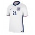 England Cole Palmer #24 Replica Home Shirt Euro 2024 Short Sleeve